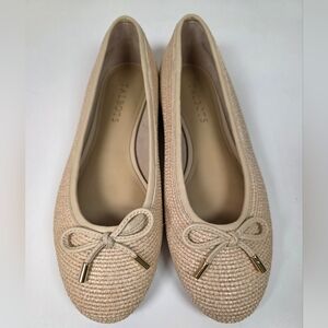 Talbots Olympia Woven Raffia Ballet Flats | Size 8 (Brand New Without Tags)